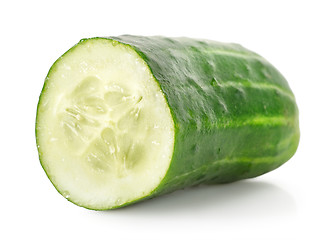 Image showing Ripe green cucumber