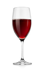 Image showing Red wine in glass