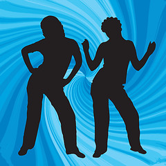 Image showing Dancing girls