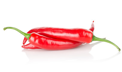 Image showing Three chili peppers