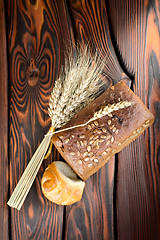 Image showing Rye bread and wheat