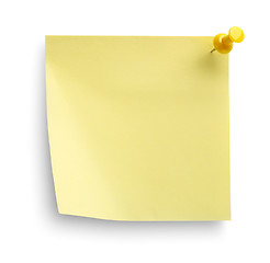 Image showing Yellow notebook isolated