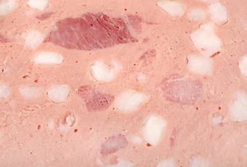 Image showing Background of boiled sausage