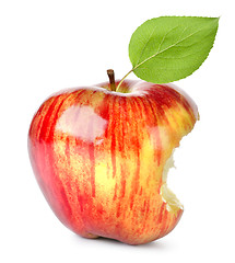 Image showing Bite on a red Apple