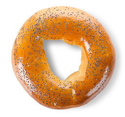 Image showing Bagel with poppy seeds