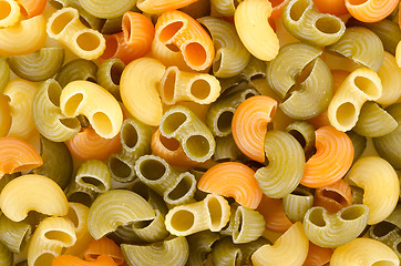 Image showing Background from a mix of pasta