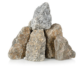 Image showing Heap gray stones