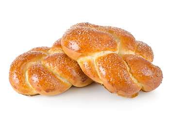 Image showing Braided buns