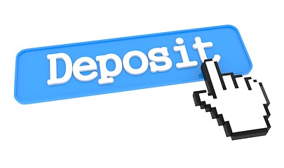 Image showing Deposit Button with Hand Cursor.