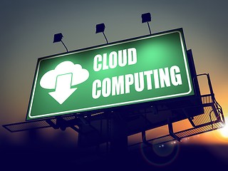 Image showing Cloud Computing on Billboard.