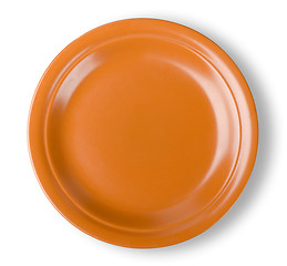 Image showing Brown plate