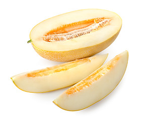 Image showing Melon with a slice