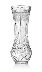 Image showing Glass vase isolated