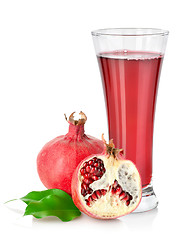 Image showing Pomegranate and glass