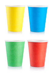 Image showing Collage disposable cups