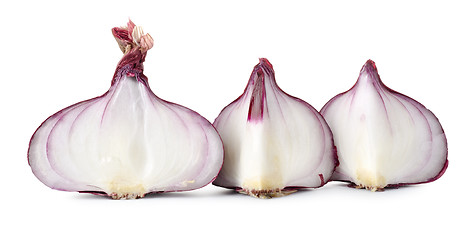 Image showing Sliced red onions