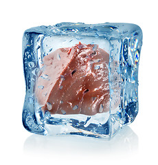 Image showing Ice cube and liver