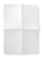 Image showing Folded blank sheet of paper