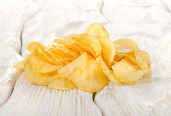 Image showing Potato chips on a table