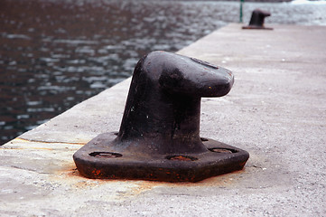 Image showing anchorage for fishing boats