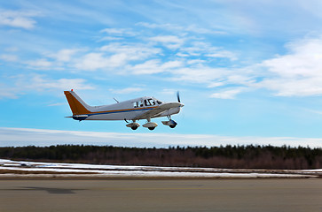 Image showing Small Plane Taking Off