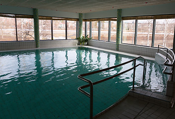 Image showing swimming pool in the hotel