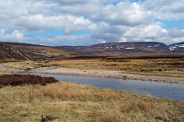 Image showing Allt Bhran river, Scotland in spring