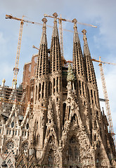 Image showing Sagrada Familia in Barcelona