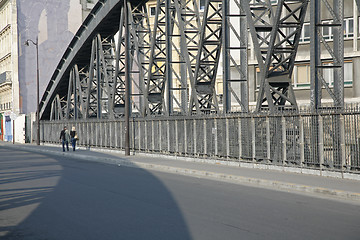 Image showing Railway bridge - Paris