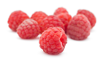 Image showing Fresh raspberries