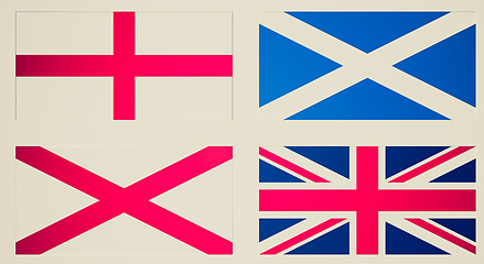 Image showing Vintage look Union Jack