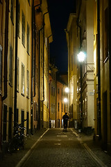 Image showing Stockholm old city at night