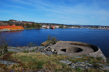 Image showing Old defence. Stavern, Norway