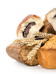 Image showing Collection of different bread isolated