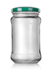 Image showing Glass jar with lid