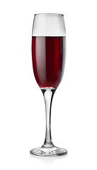 Image showing Wine in tall glass