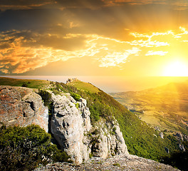 Image showing Mountains in valley of ghosts