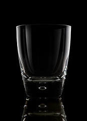 Image showing Glass on a black background