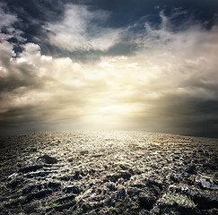 Image showing Dark storm clouds