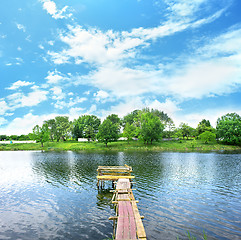 Image showing Wooden dock