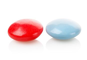 Image showing Two pills vitamins