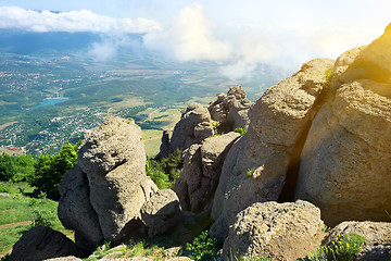 Image showing Valley of ghosts in Crimea