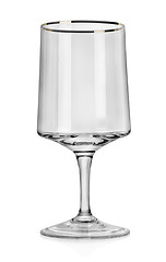Image showing Empty wine glass isolated