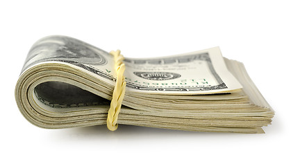 Image showing Bundle of money isolated