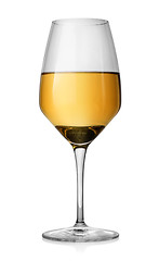 Image showing Winglass and white wine