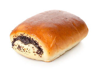 Image showing Bun with poppy seeds