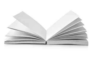 Image showing Open book with fanned pages