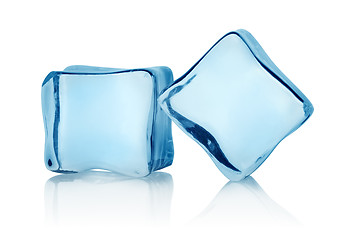 Image showing Two ice cubes