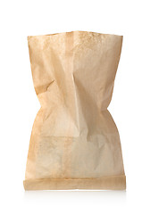 Image showing Empty paper bag isolated