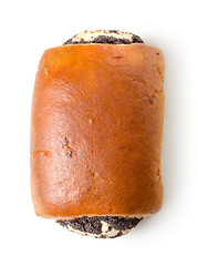 Image showing Bun with poppy seeds isolated